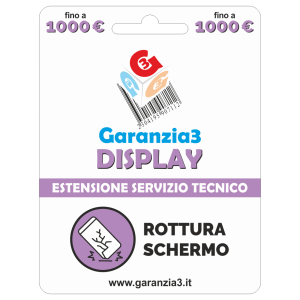 GARANZIA3 DISPLAY - VALORE DISPOSITIVO 1000 Prodotto virtuale